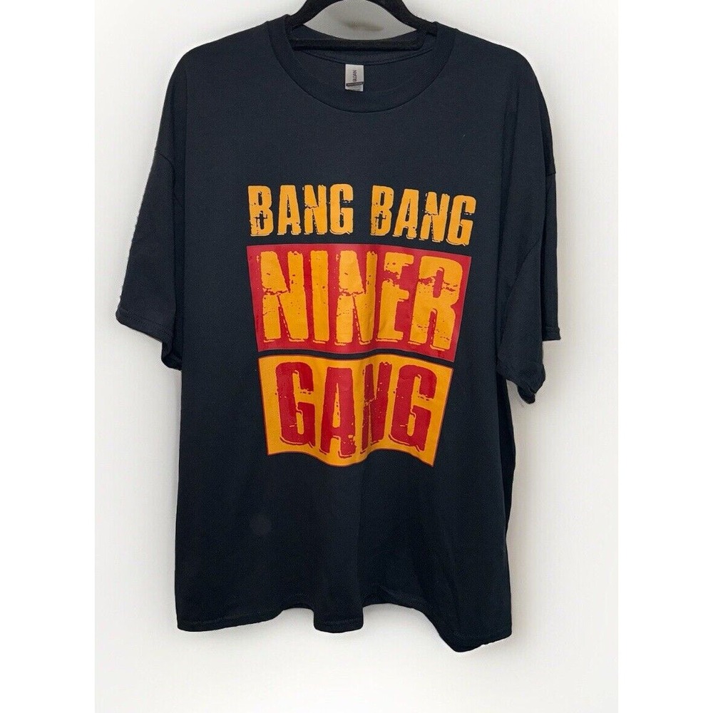 Bang Bang Niner Gang T-Shirt Black Red & Gold (New) San Francisco 3XL‎